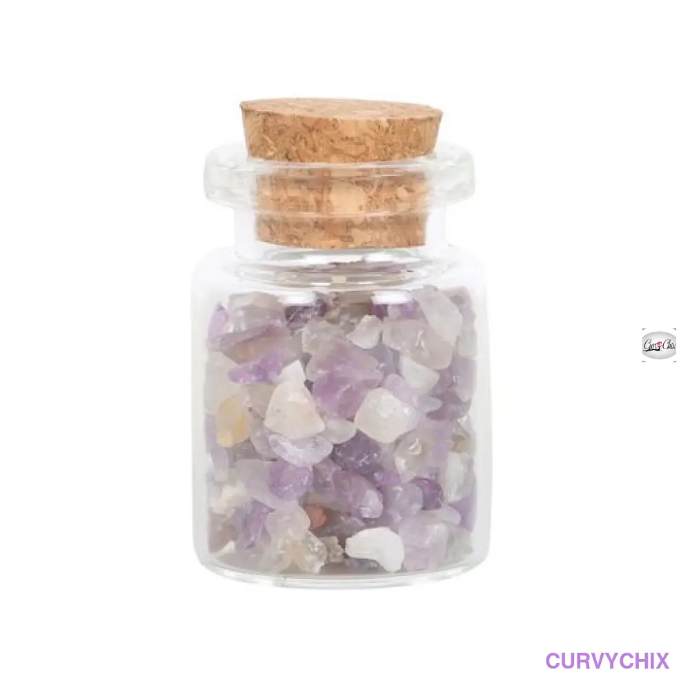 Jar Calm Amethyst Crystal Matchbox