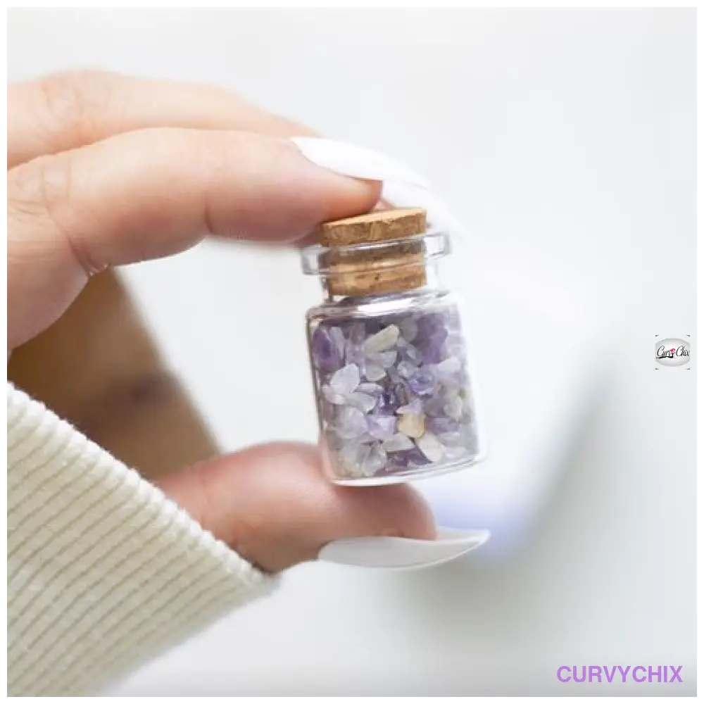 Jar Calm Amethyst Crystal Matchbox