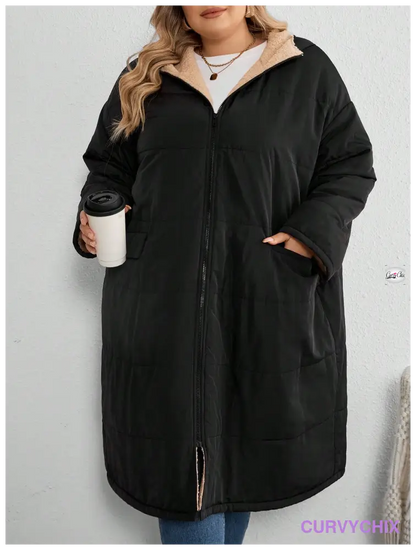 Plus Size puffer coat UK SIZES 26-38 - Winter Coats