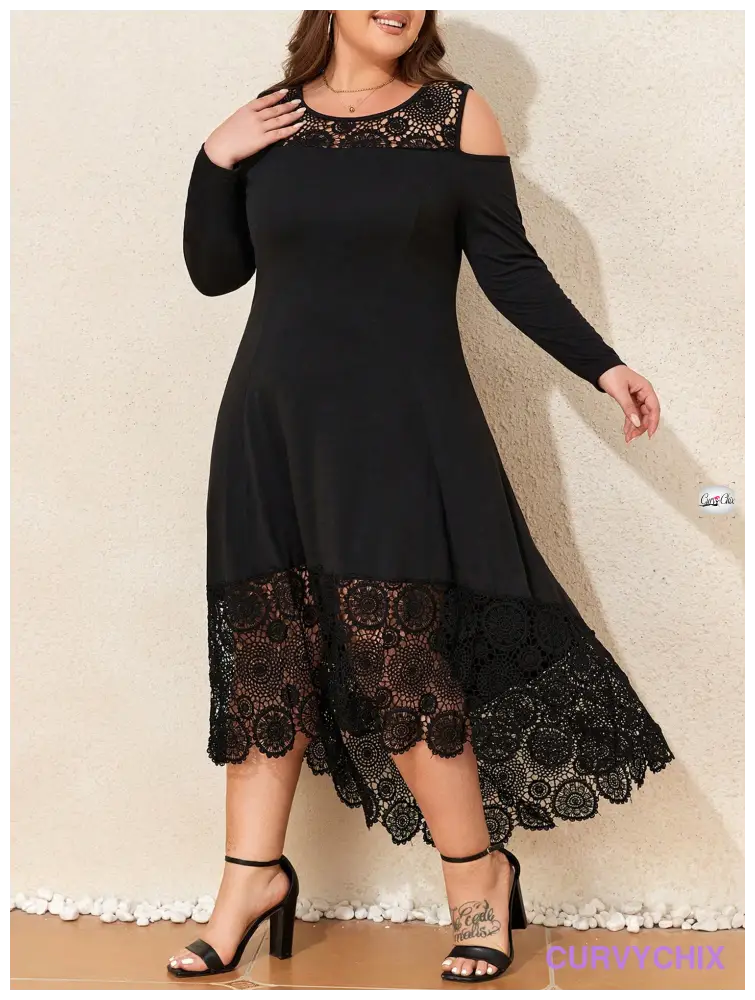 Plus Size Women Sexy New Year Party Ball Gown Ladies Cold