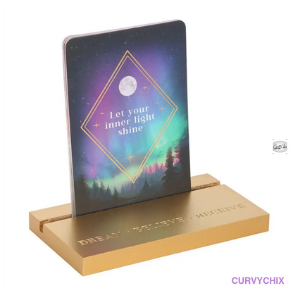 Ethereal Affirmation Cards Wooden Stand