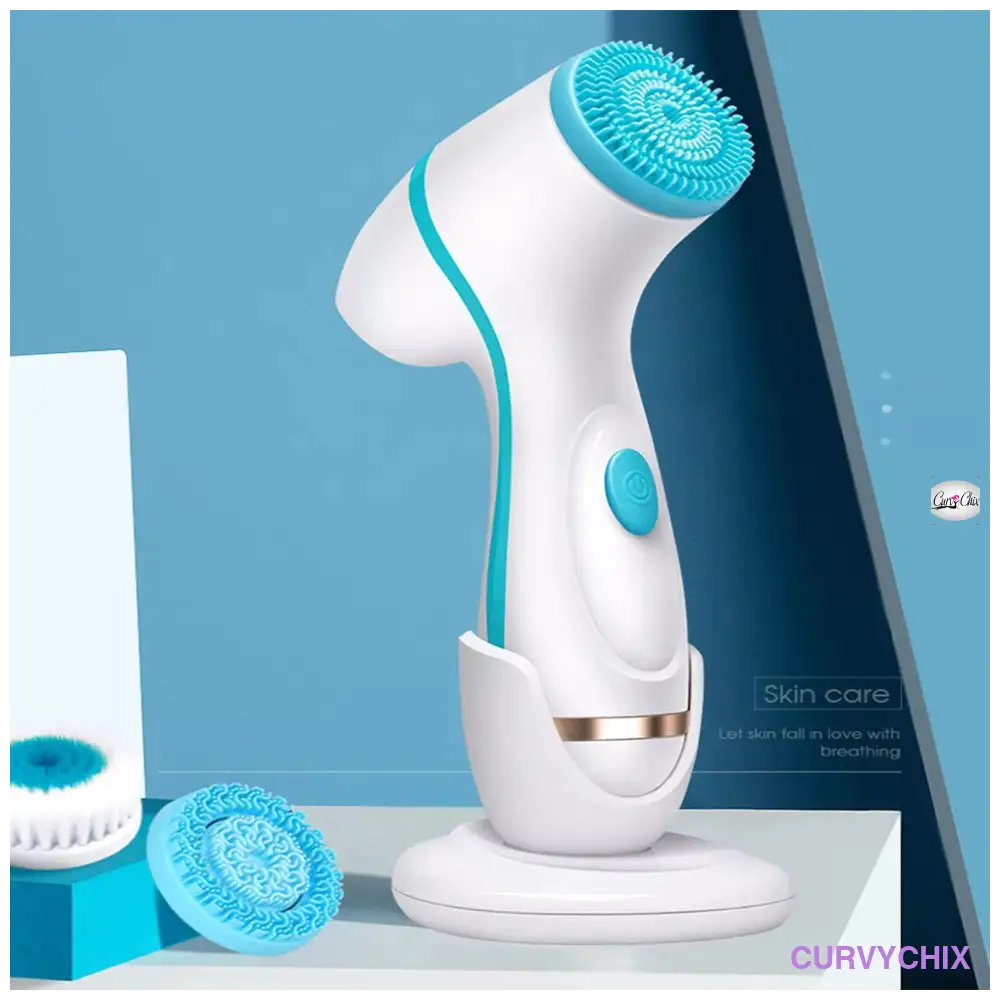 Facial Cleansing Brush Sonic Spin Set - Beauty & Health