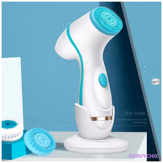 Facial Cleansing Brush Sonic Spin Set - Beauty & Health