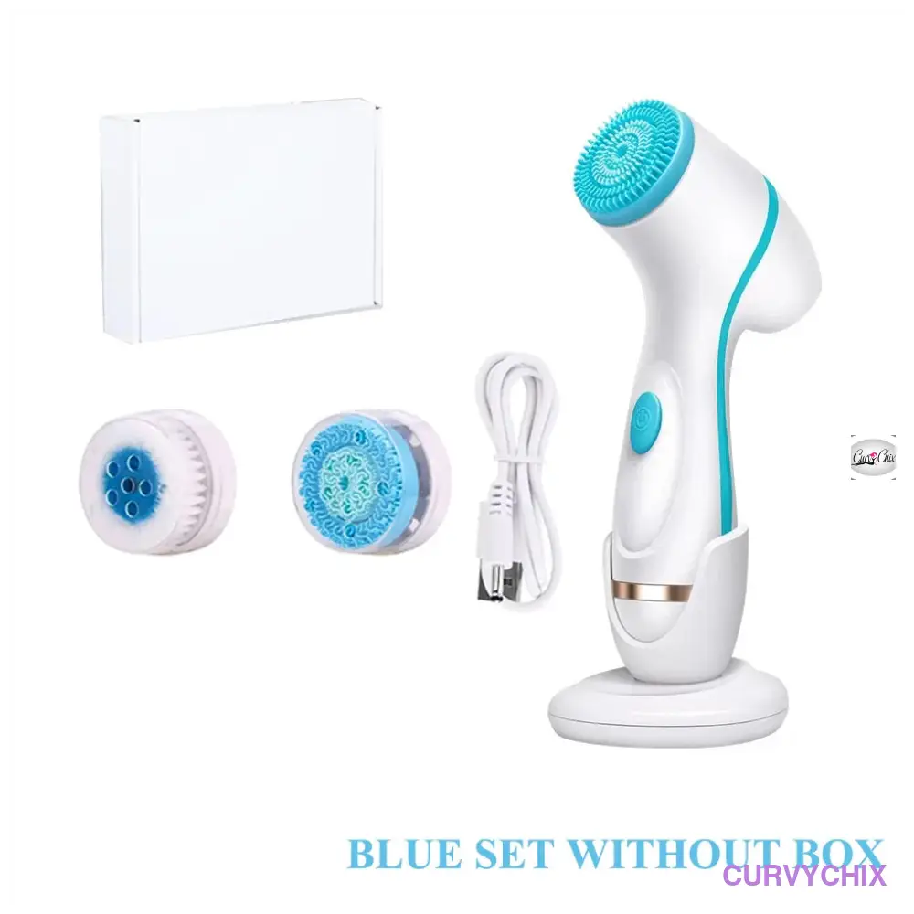 Facial Cleansing Brush Sonic Spin Set - Beauty & Health