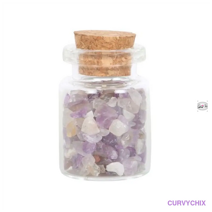 Jar Calm Amethyst Crystal Matchbox