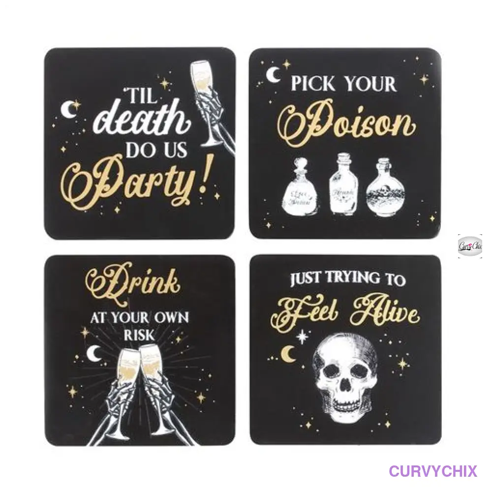 Til Death Party Coaster Set