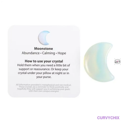 Stay Wild Opalite Crystal Moon Bag