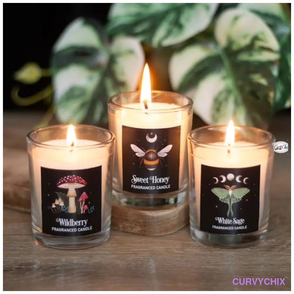 Dark Forest Votive Candle Trio