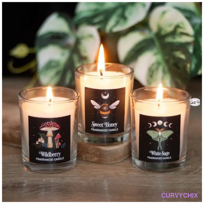 Dark Forest Votive Candle Trio