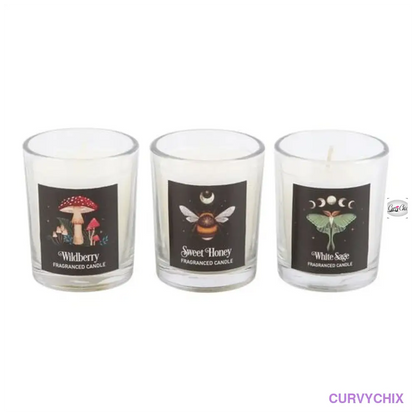 Dark Forest Votive Candle Trio