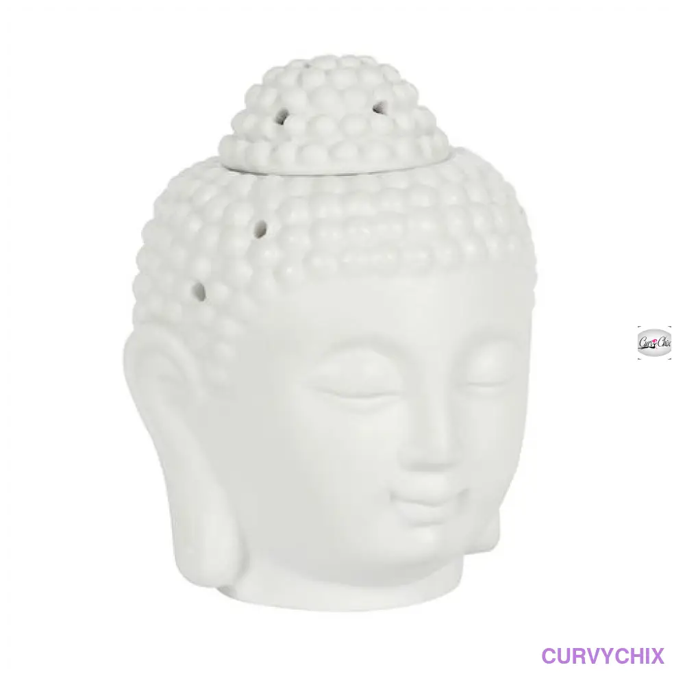 White Buddha Head Oil Burner