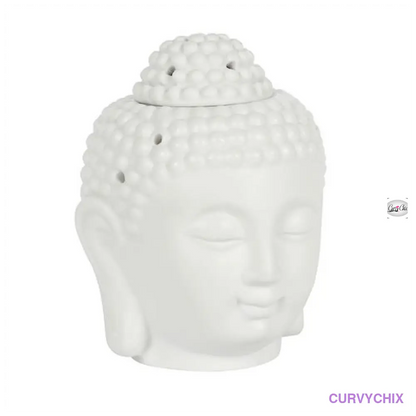 White Buddha Head Oil Burner