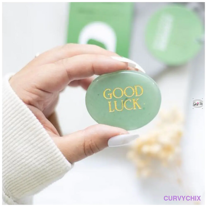 Good Luck Aventurine Crystal Palm Stone
