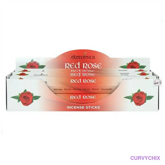 Set 6 Packets Elements Red Rose Incense Sticks