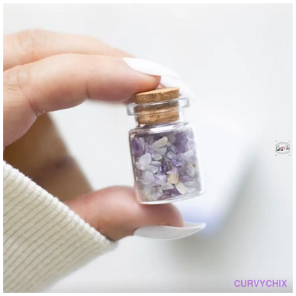 Jar Calm Amethyst Crystal Matchbox