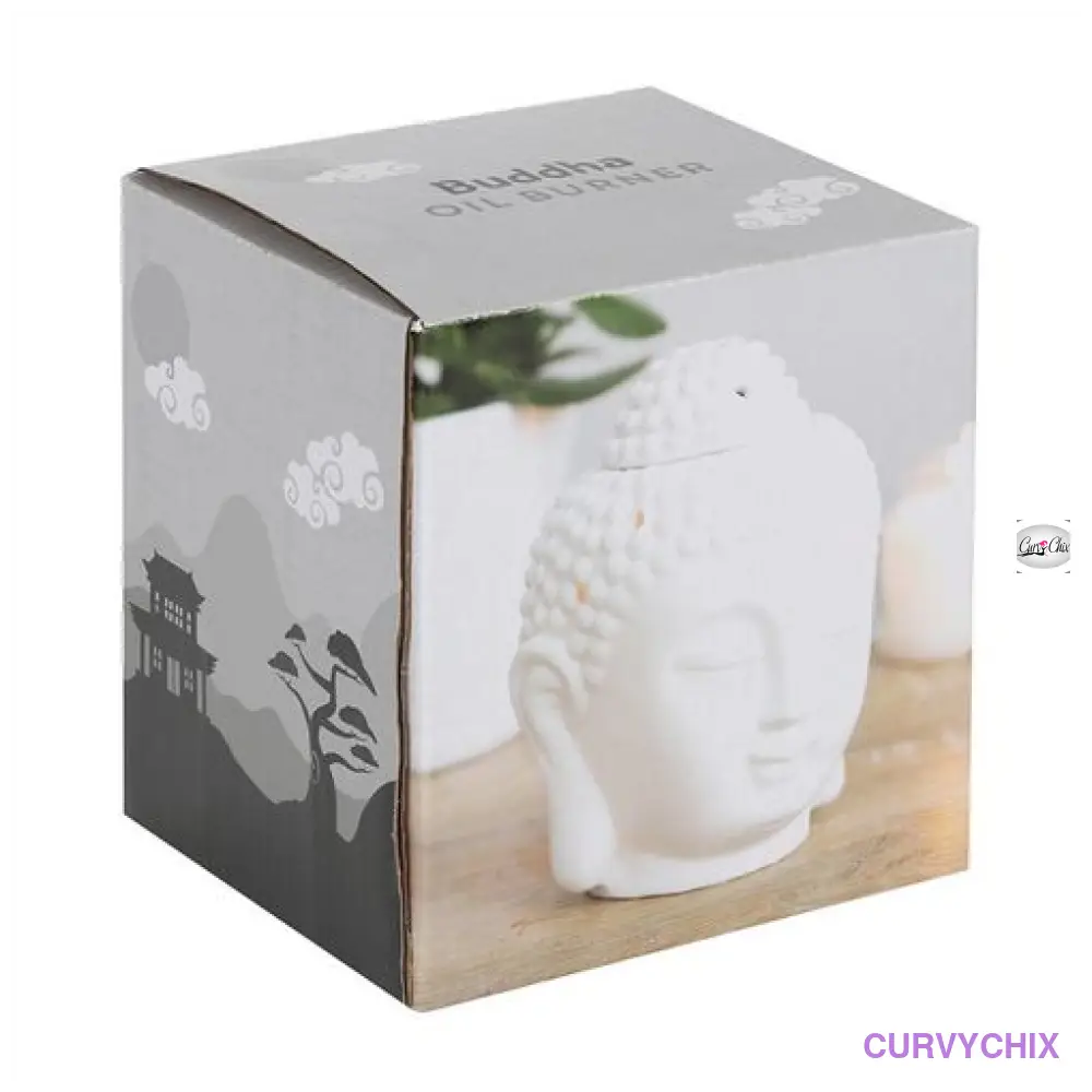 White Buddha Head Oil Burner